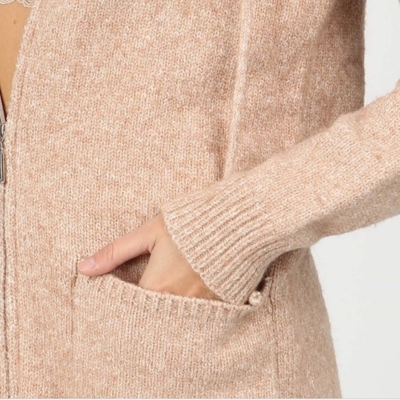 Light Pink Sweater Cardigan - Picture 5 of 6